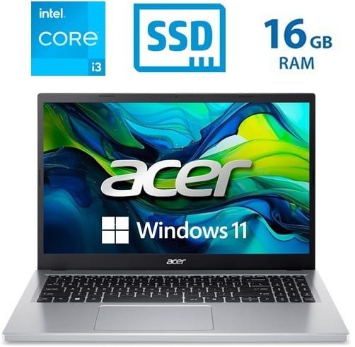 Acer Aspire Go 15 - i3 N355 - 16GB - 512GB SSD - SILVER